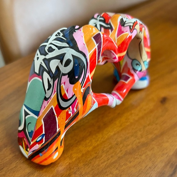 Colorful Abstract Art Heart Hand Sculpture - Picture 5 of 8